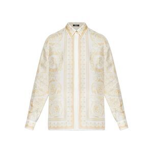 Versace Women Barocco Print Silk Shirt